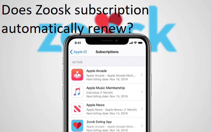 Does Zoosk subscription automatically renew?