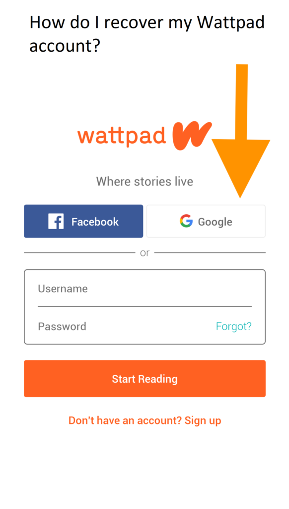 How do I recover my Wattpad account?