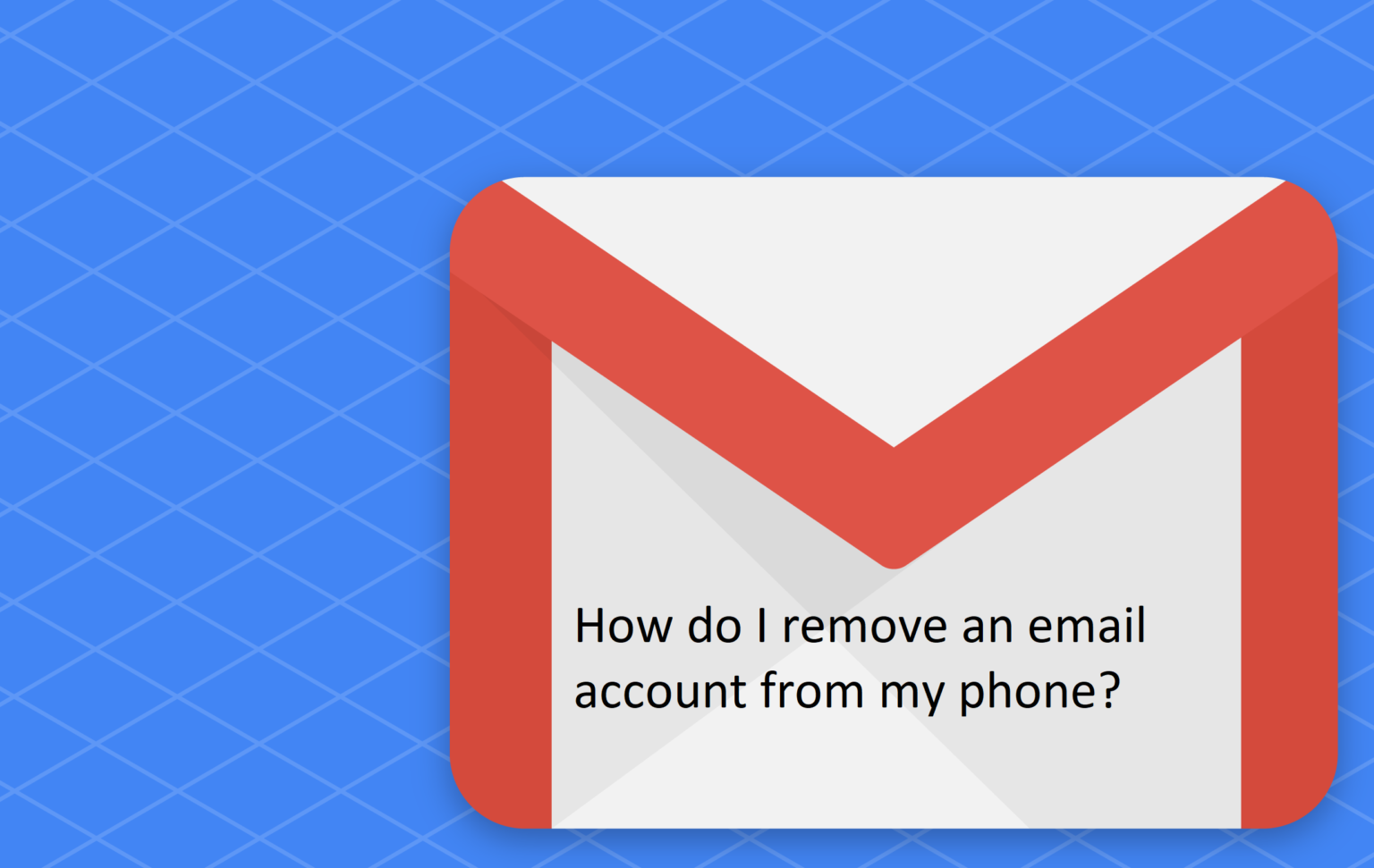 how to remove email from phone