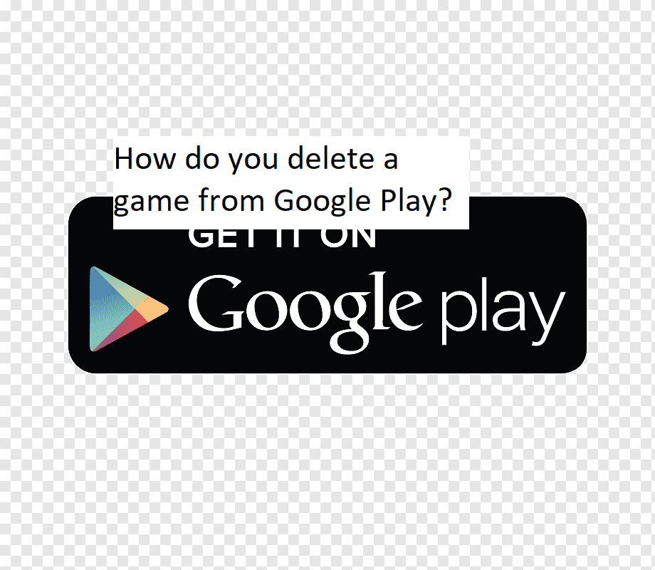How do you delete a game from Google Play?