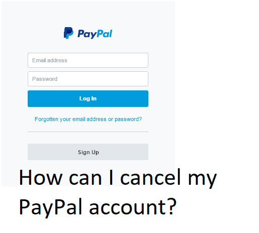 How can I cancel my PayPal account?