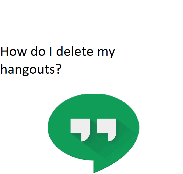 How do I delete my hangouts?