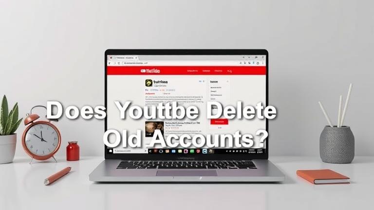 alt_text: Digital workspace with YouTube page, calendar, and alert hints at account deletion over time.
