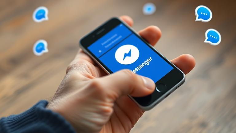 alt_text: User deletes Facebook Messenger app, symbolizing stepping away or disconnect from the platform.