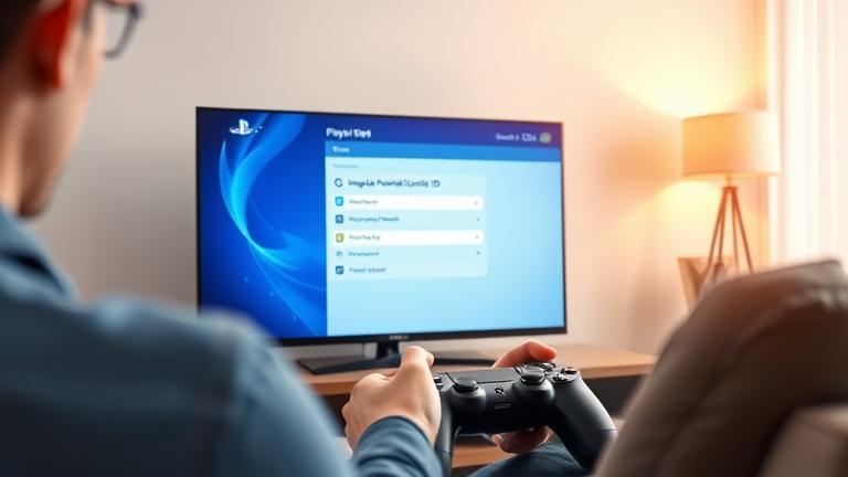 alt_text: Person adjusting PS4 parental controls on screen, showcasing privacy and easy access.