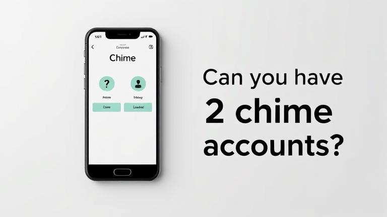 alt_text: Smartphone screen shows two Chime accounts side by side, highlighting dual account options.