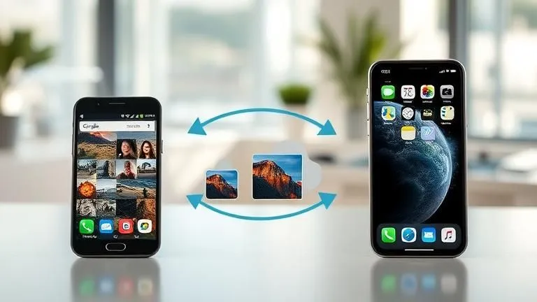 how to transfer my pictures from android to iphone?