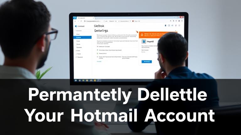 How do I delete my hotmail account permanently?