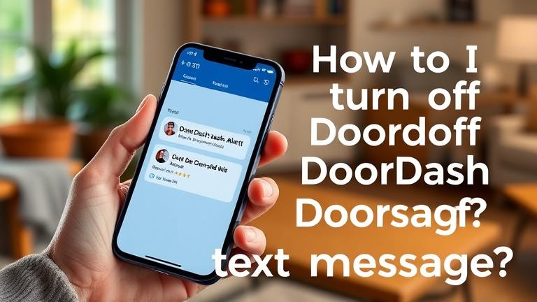 How do I turn off DoorDash text messages?