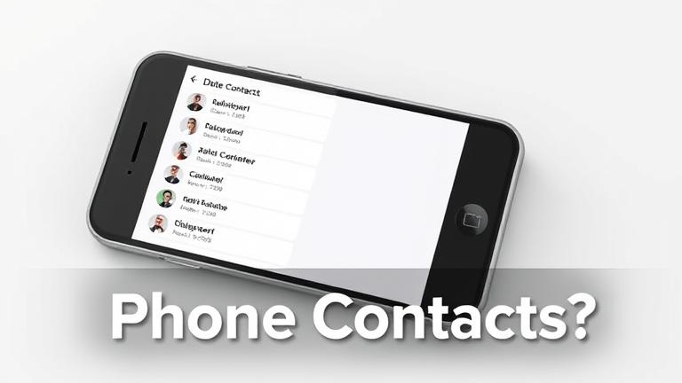 alt_text: Smartphone screen showing contacts with delete icons, highlighting contact removal.