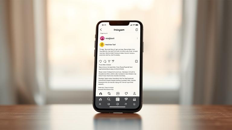 alt_text: Phone screen showing Instagram with copy icon, suggesting finding clipboard content easily.