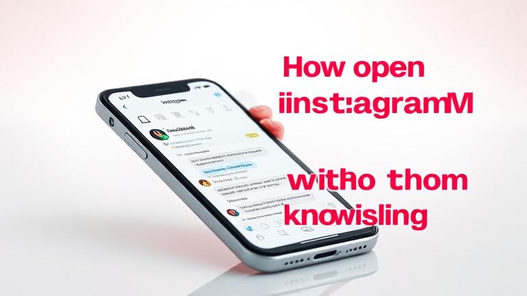 alt_text: Smartphone with Instagram DMs, lock icon, peeking person, sleek background—secret access.