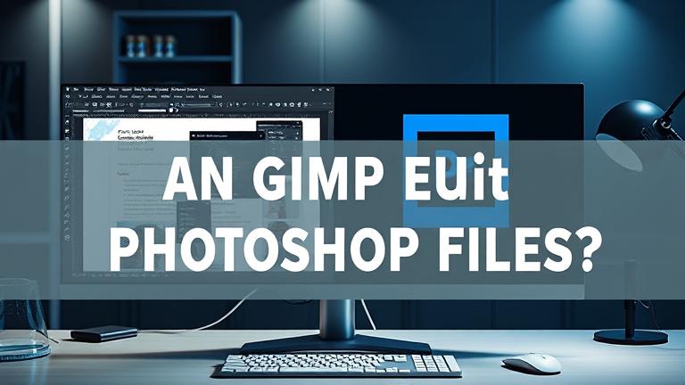 alt_text: GIMP and Photoshop interfaces on a computer screen, comparing editing capabilities side by side.