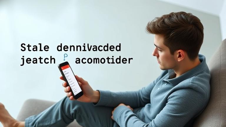 alt_text: Person contemplating deleting Tinder, sitting with phone displaying the app, in a modern, calm setting.