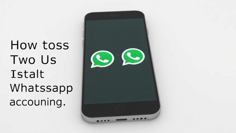 alt_text: Modern phone with dual WhatsApp icons, showing how to run two accounts easily.