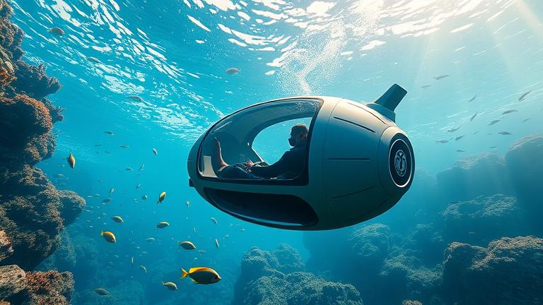 alt_text: Realistic GTA underwater scene with diver, coral reefs, fish, and game UI on Xbox One.