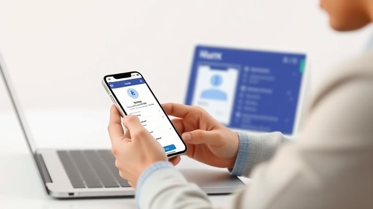 alt_text: Person using device with Nurx app open, showing steps to delete account on clean, professional background.