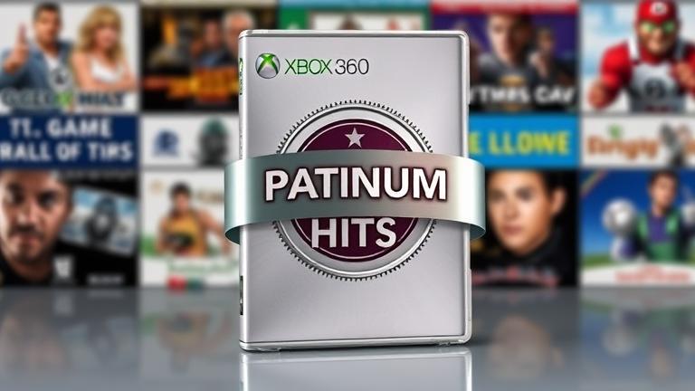 alt_text: Realistic Xbox 360 Platinum Hits cover with vibrant design, logo, and popular game artwork.