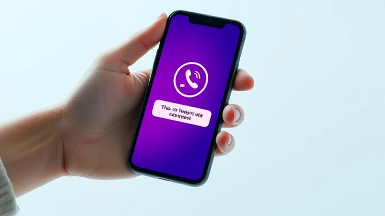 alt_text: Person holding smartphone showing Viber, with delete icon, highlighting secure data management.