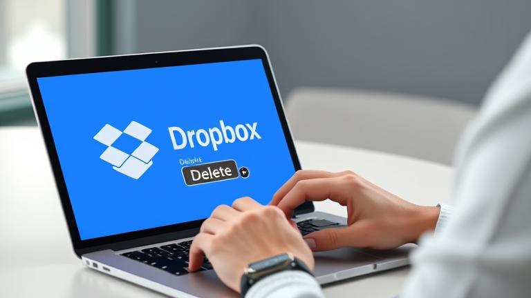how do i delete a picture from my dropbox