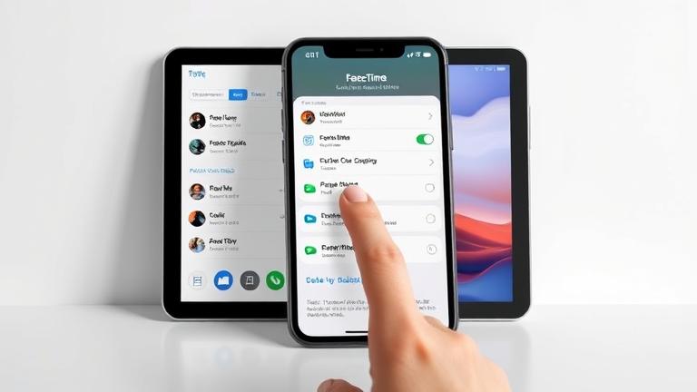 alt_text: iPhone screen showing FaceTime call logs, swiping to delete for privacy control.