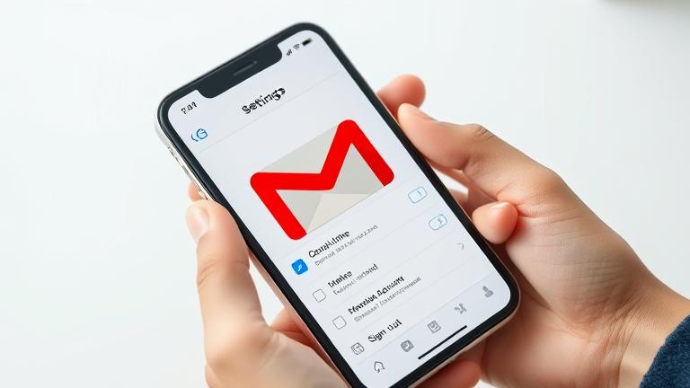 How do I delete Google Mail from my iPhone?