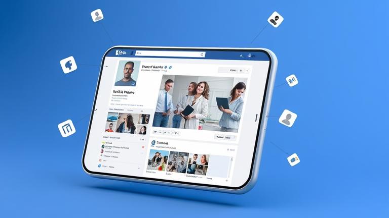 alt_text: Smartphone displaying Facebook liked photos with privacy icons and modern UI elements.