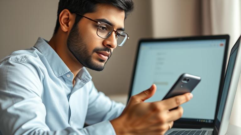 alt_text: Person deleting Shaadi.com account on laptop, focused, UI icons visible, clean design.
