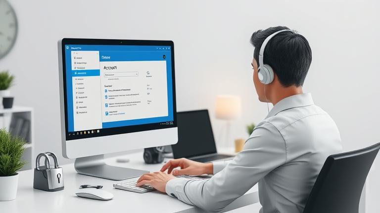 How do I remove a Microsoft account from my computer?
