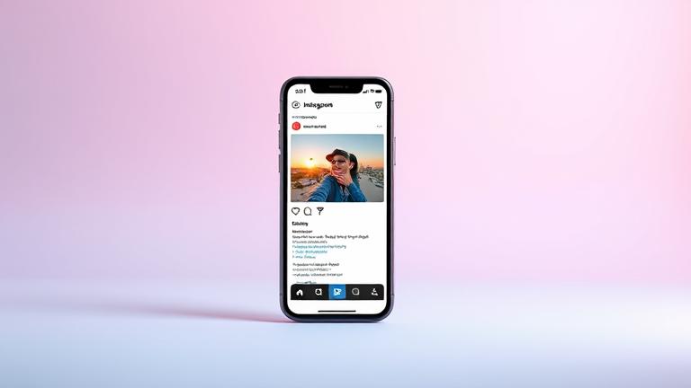 alt_text: Smartphone sharing a Live Photo on Instagram with app icon and motion cues.