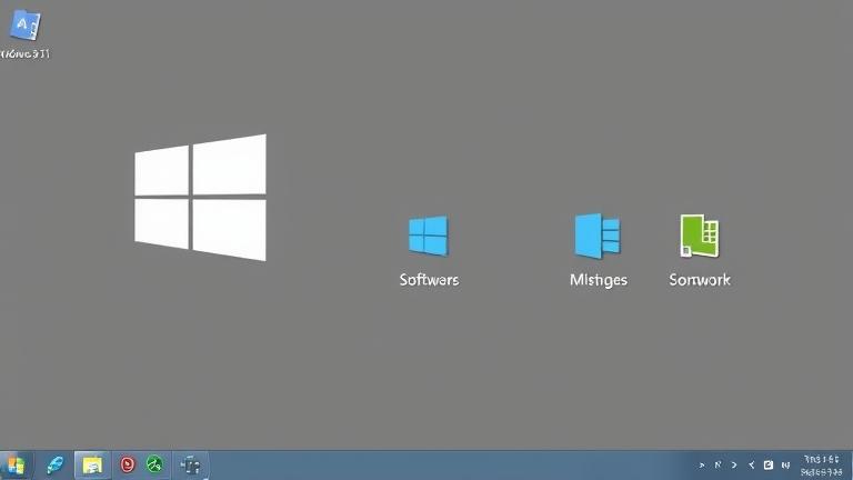alt_text: Windows 8.1 desktop with custom tools removing or modifying the Start button.
