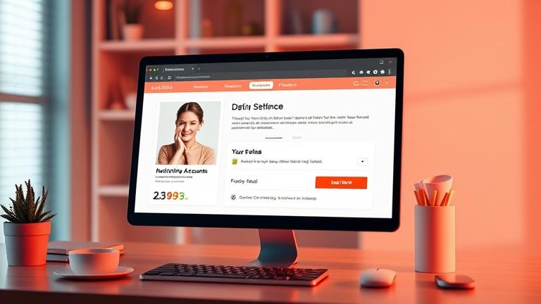 alt_text: Smartphone screen showing a dating app with "Inactive Accounts" and deletion notification badge.