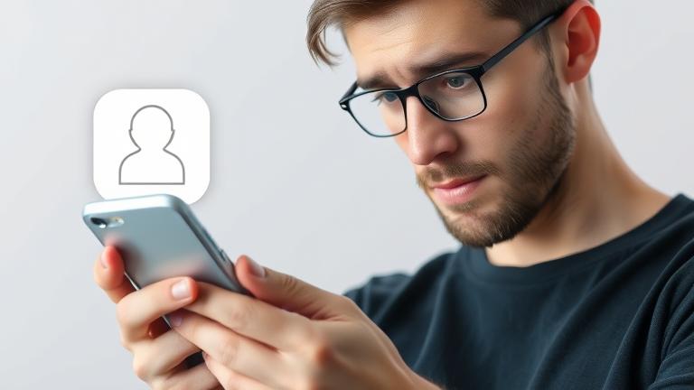 alt_text: Person puzzled while on phone, messaging icons fade, hinting at IMO app deletion.
