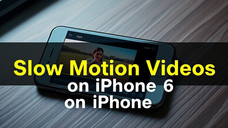 How to edit slow motion video on iphone 6?