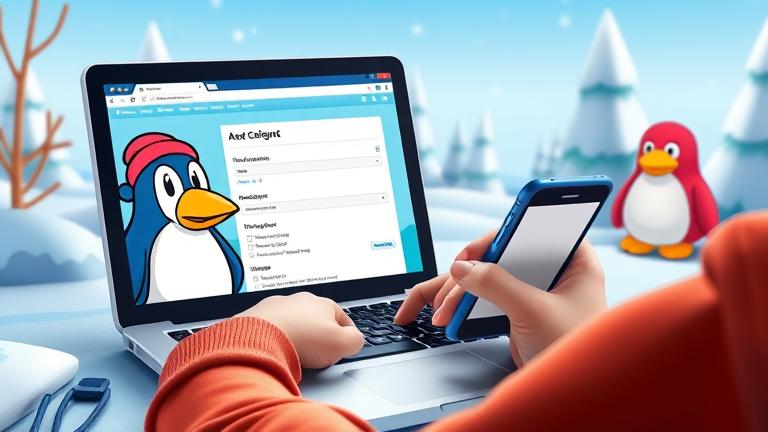 How do you delete a rewritten account on Club Penguin?