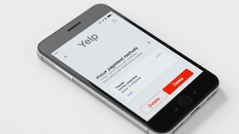 How do I delete a payment method on yelp?