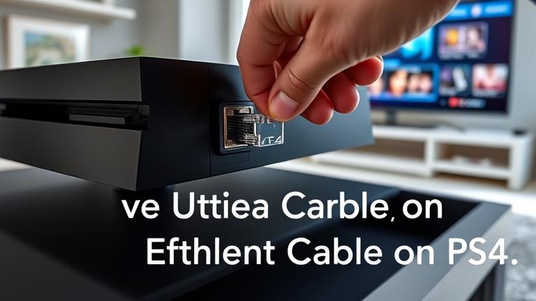 how to use ethernet cable on ps4?