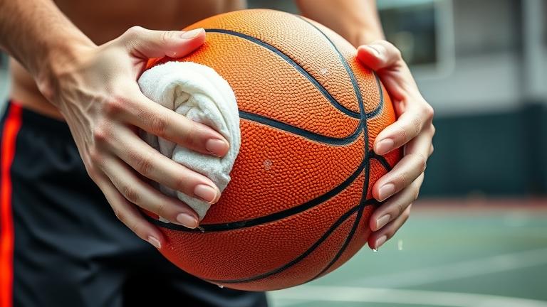 how to clean a basketball?