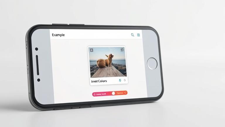 how to invert colors on a picture iphone?