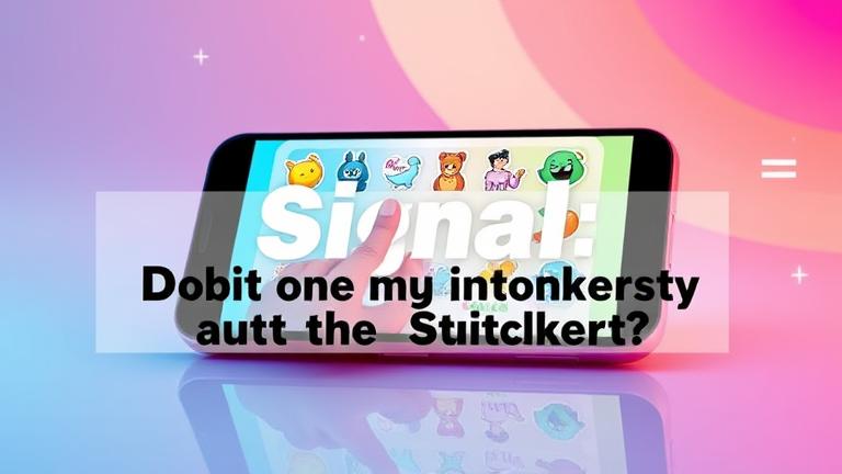 Signal: How to Get the Most out of the Stickers?