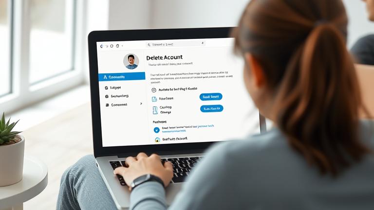 how do i delete my microsoft account on my laptop?