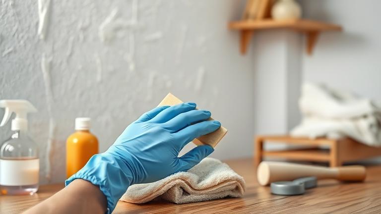 how to clean enamel paint?