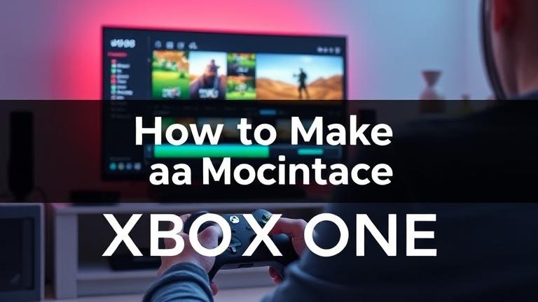 alt_text: Person editing a game montage on Xbox One with editing tools displayed on the screen.