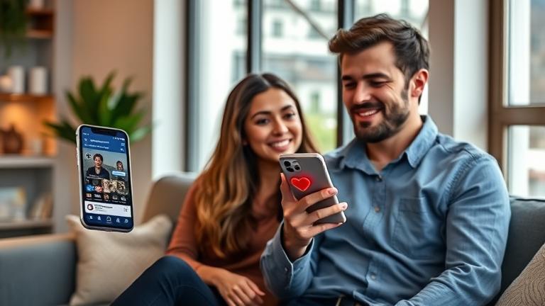 alt_text: Person reconnecting with Facebook Dating on phone in cozy café, symbolizing new beginnings.