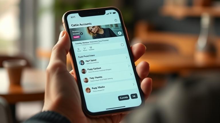Alt_text: Person managing dating app on smartphone in cozy setting, focusing on account deletion.