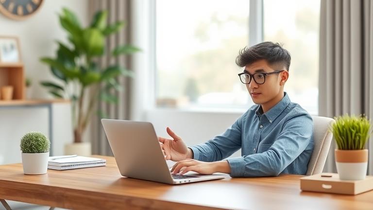 alt_text: Person confidently managing finances online, closing an Acorns account securely.