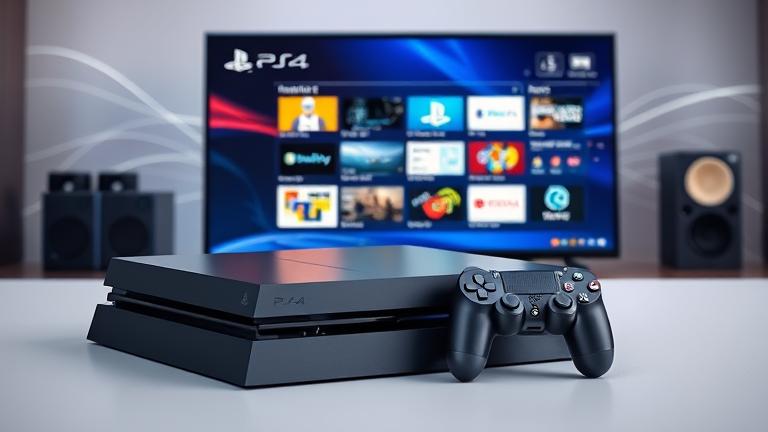 alt_text: PS4 interface with multiple open tabs on screen, hinting at upcoming multi-tasking updates.