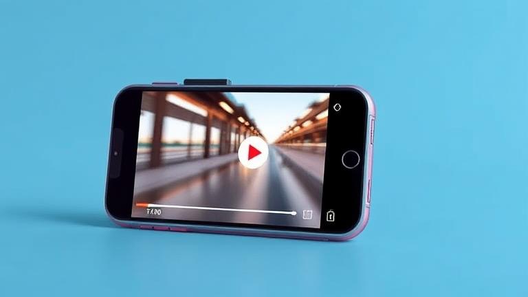 alt_text: Smartphone showing Instagram story with a slow-motion video, editing tools, and colorful branding.