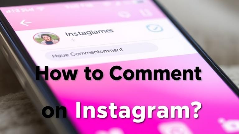 alt_text: Close-up of Instagram post with comment being typed; vibrant colors, modern design.