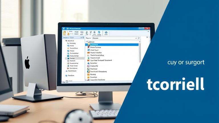 User removing an email account in Outlook 2007 on a tidy workspace setup.